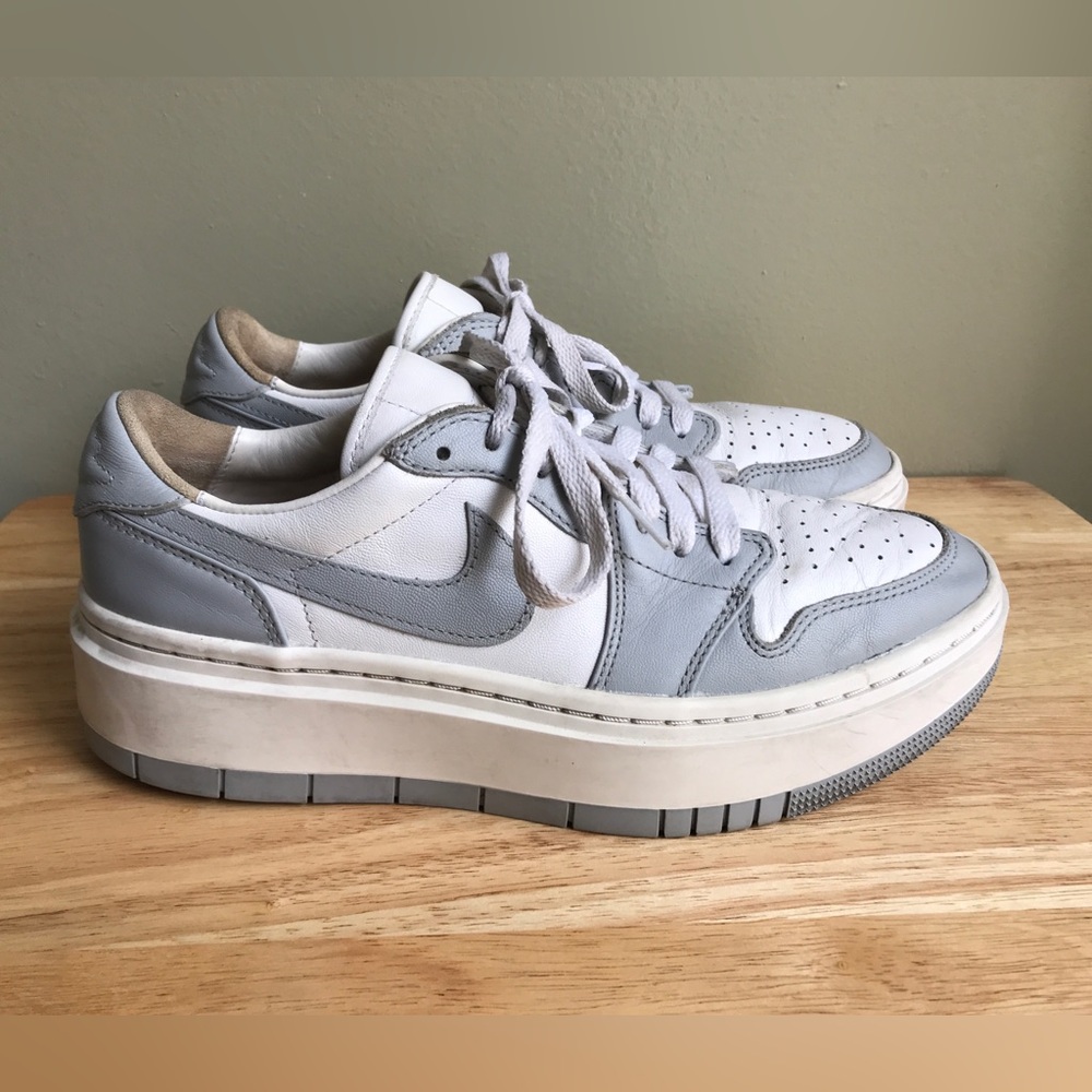 Nike Air Jordan 1 Elevate Low Womens White Wolf Grey Shoes Size: US 9 EUR 40.5